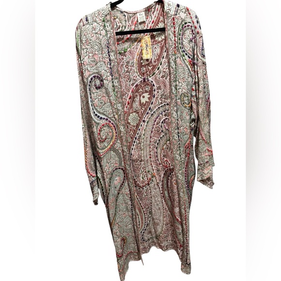 Raj Tops - 46. Raj Multicolor Paisley Kimono
